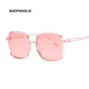 Pink translucent sunglasses